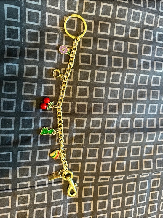 Coach Jewelry - Coach Gold-tone Logo Tag Keychain Charm